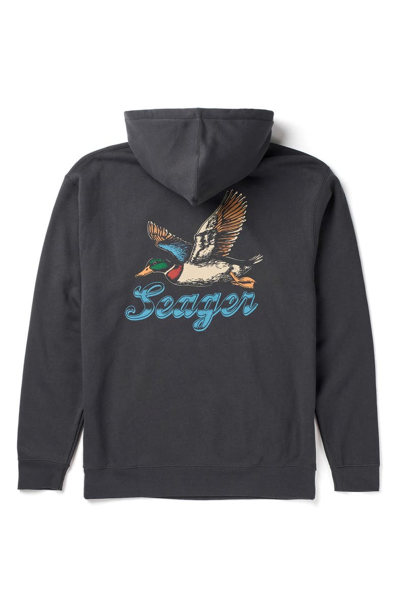 Seager Co Greenhead Cotton Blend Hoodie, Alternate, color, Asphalt