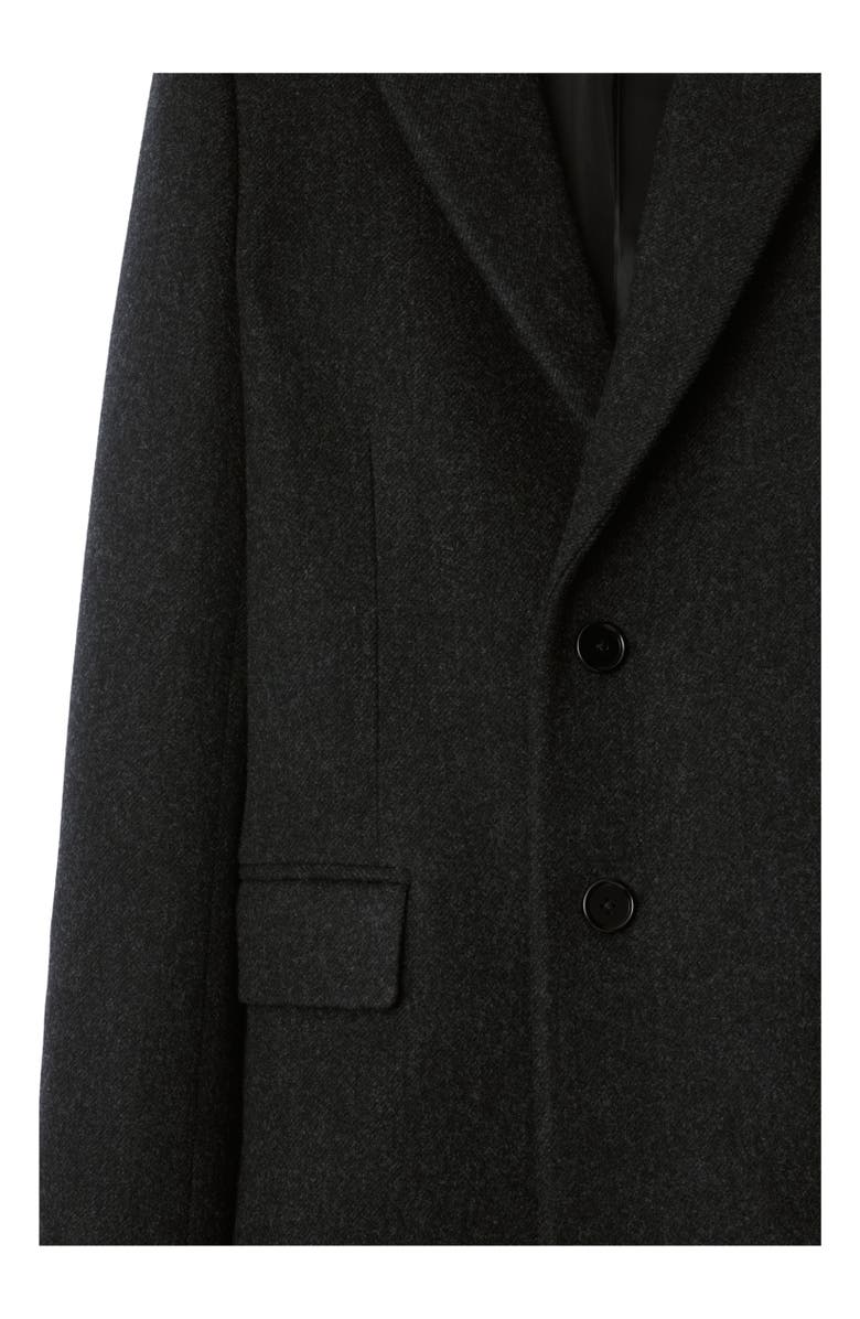 Burberry Wool Tailored Coat, Alternate, color, 