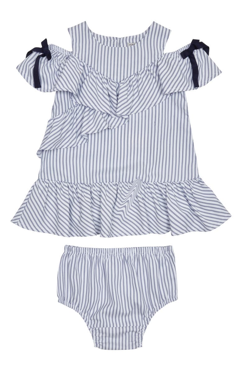Habitual Kids Stripe Ruffle Dress, Main, color, 