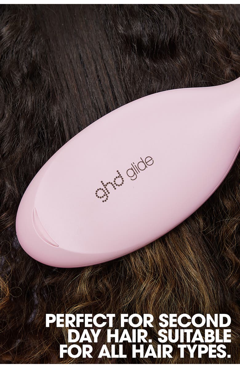 ghd Glide Smoothing Hot Brush in Pink Sorbet, Alternate, color, Pink