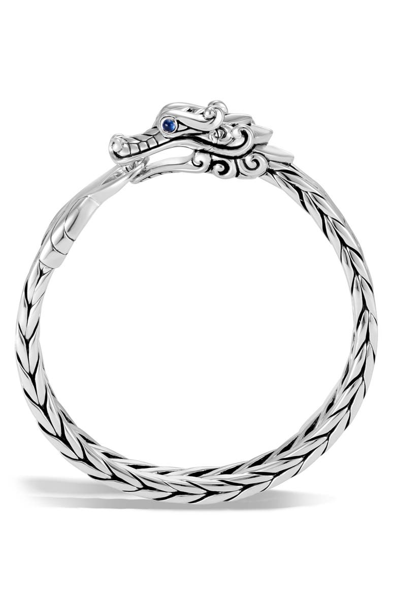 John Hardy Men's Legends Naga Station Bracelet with Blue Sapphire, Main, color, 