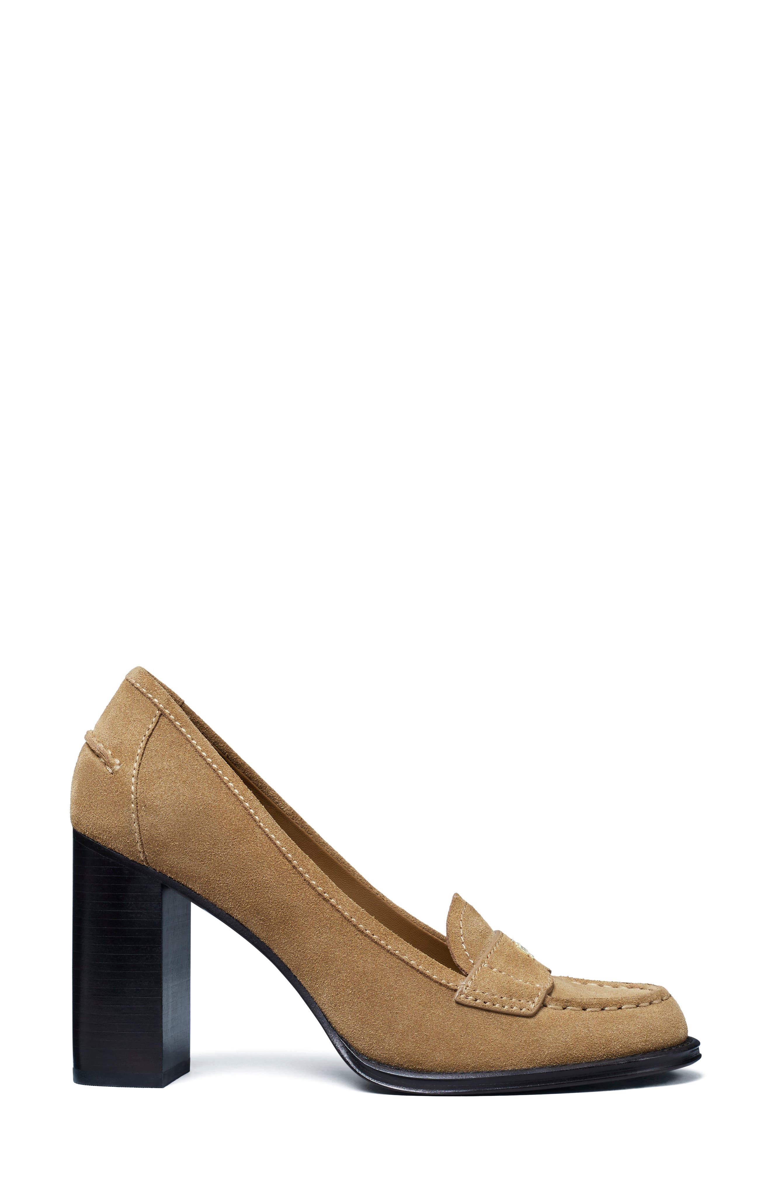 Vintage Heeled Loafer, Alternate, color, TOFFEE