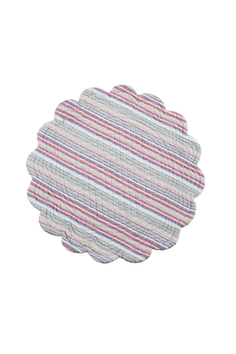 Maisie Round Placemats Set of 6, 17", Alternate, color, Blue