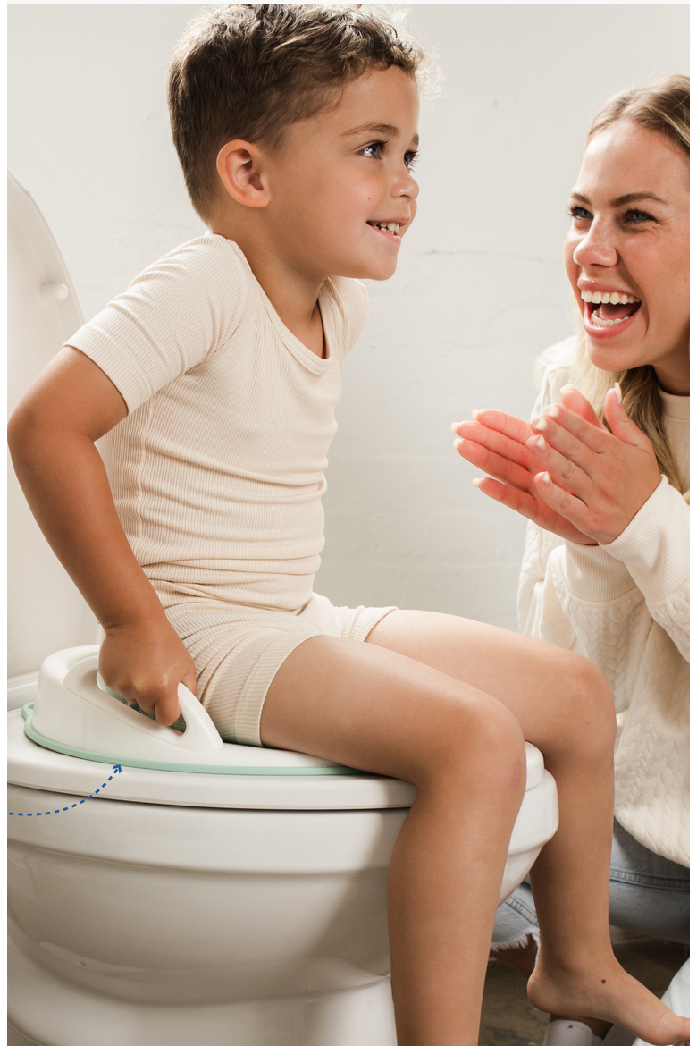 Potty Training Seat with Handles Toilet Training Seat, Alternate, color, Aqua