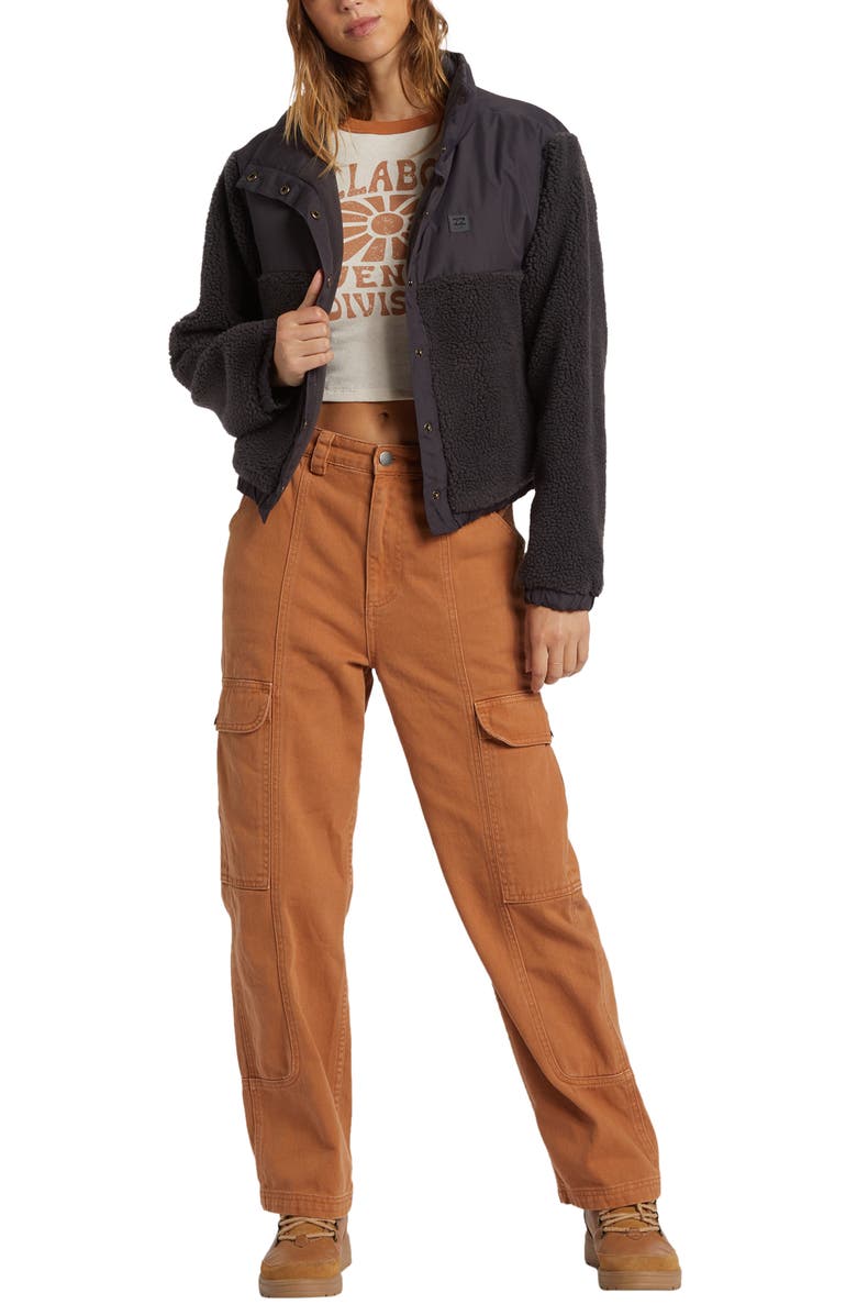 Billabong Lost Trails Fleece & Ripstop Jacket, Alternate, color,