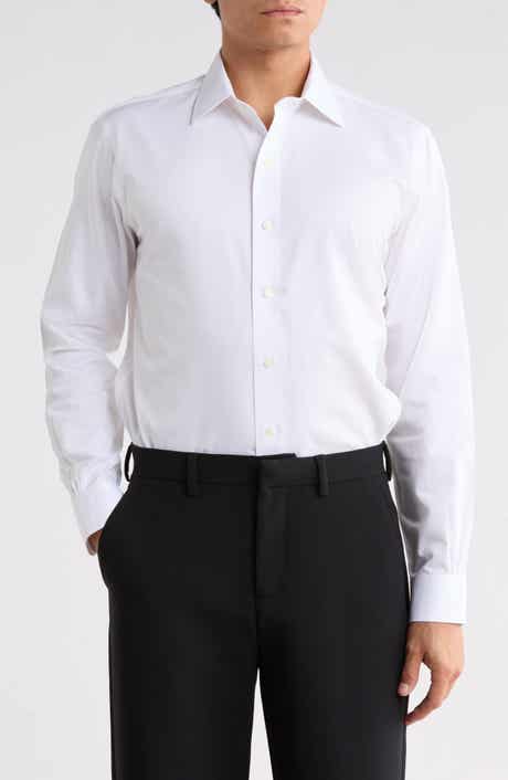 Regular Fit Non-Iron Dobby Dress Shirt