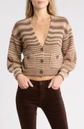 L'AGENCE Christabel Stripe Cardigan