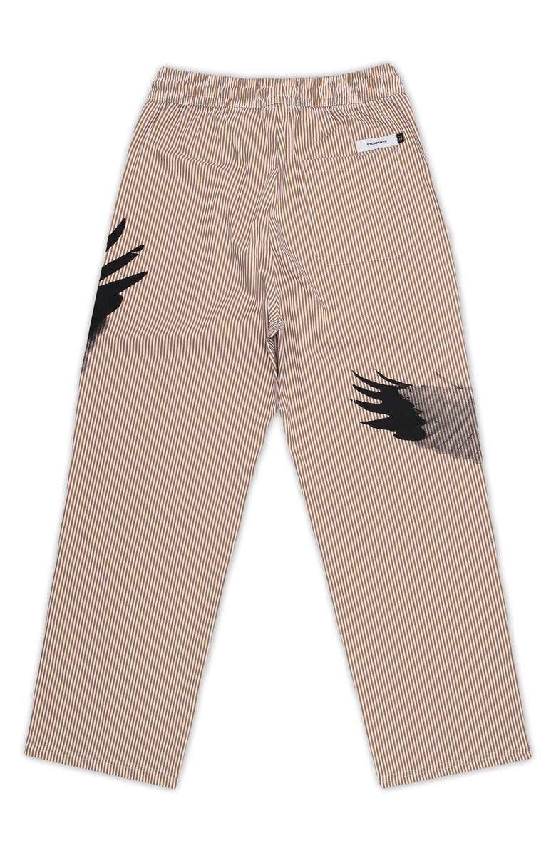 STUDENTS Hurricane Stripe Woven Cotton Drawstring Pants, Alternate, color, Brown