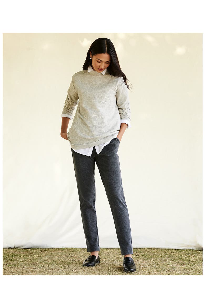 Sport Knit High Rise Corduroy Pants, Alternate, color, Charcoal Heather