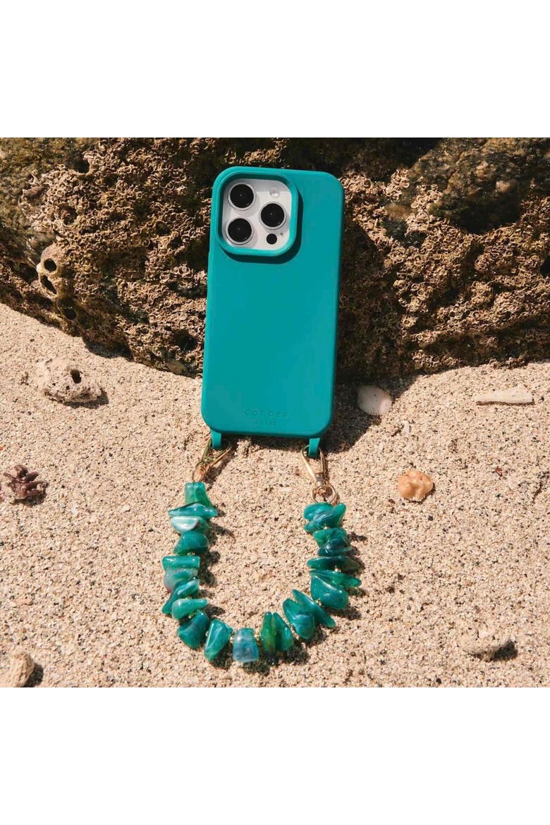 Turquoise Tide Phone Wristlet, Alternate, color, Turquoise