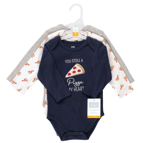 Hudson Baby Cotton Long-sleeve Bodysuits 3-pack In Multi