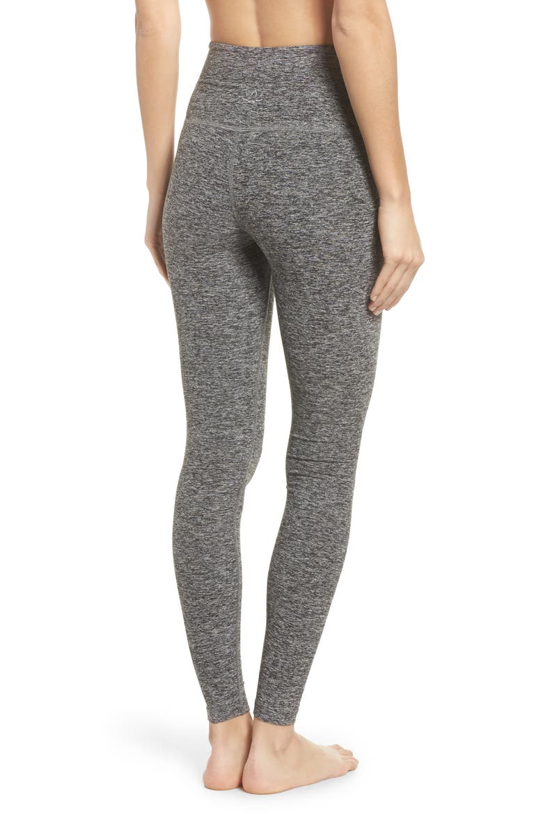 High Waist Leggings, Alternate, color, BLACK SPACE DYE