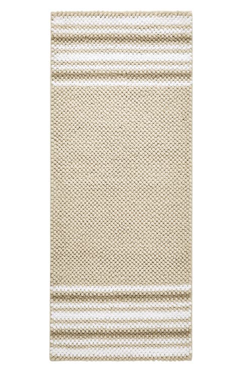 Aiden Stripe Jacquard Runner Bath Rug