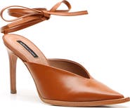 BCBGMAXAZRIA Leonor Ankle Wrap Pointed Toe Pump