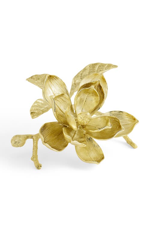 Michael Aram Magnolia Decorative Object In Gold