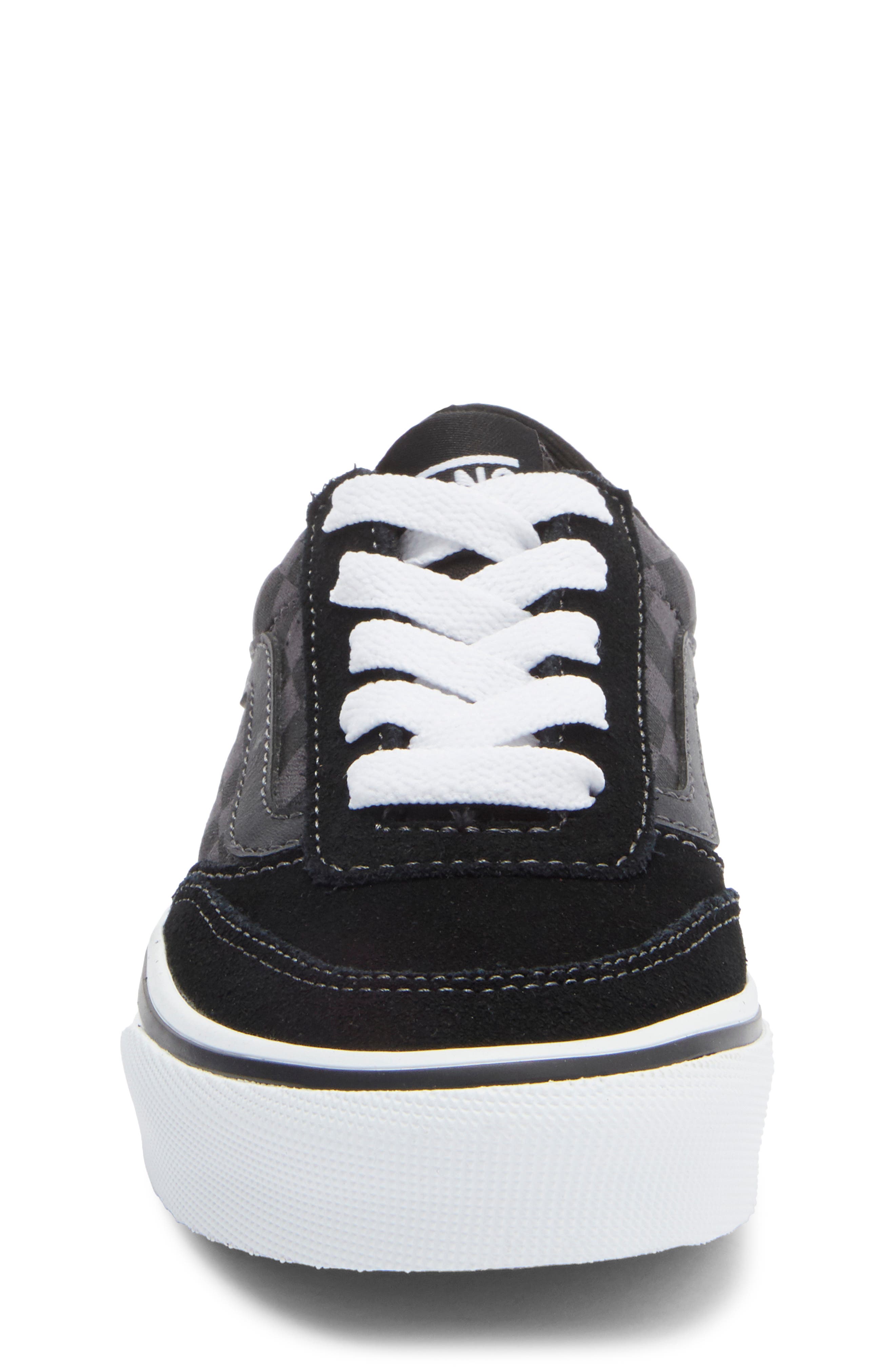Vans Kids' Brooklyn Checkered Sneaker, Alternate, color, Checkerboard Black/Asphalt