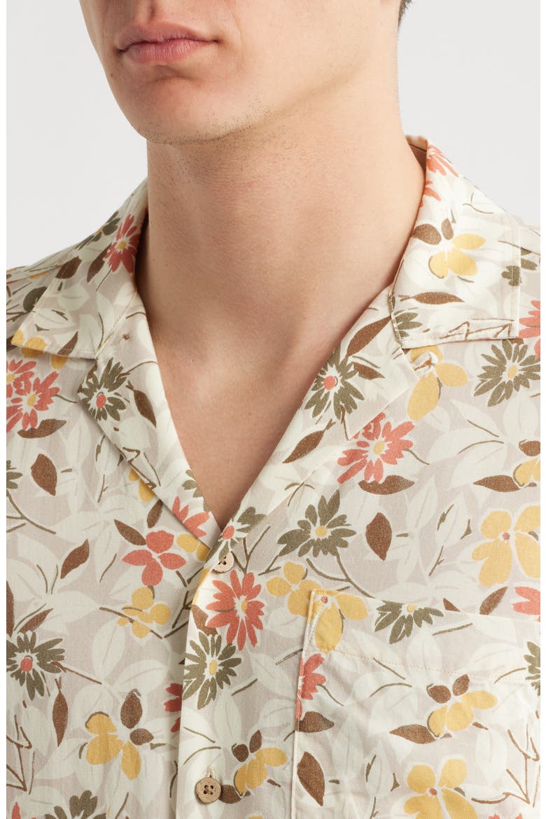 Kona Floral Camp Shirt, Alternate, color, OAKWOOD LAKES FLORAL