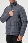 HAWKE & CO Box Quilt Hooded Puffer Jacket