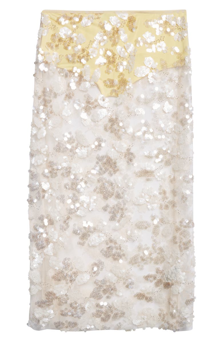 Siedrés Wells Sequin Embellished Tulle Midi Skirt, Alternate, color,