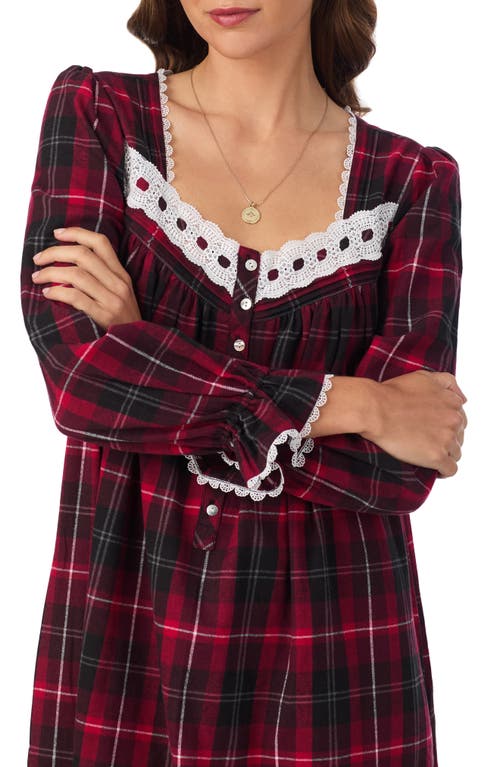 Eileen West Flannel Ballet Nightgown In Multi