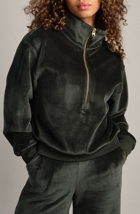 Plush Half Zip Pullover