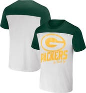 NFL X DARIUS RUCKER Men's NFL x Darius Rucker Collection by Fanatics White/Green Green Bay Packers Colorblocked T-Shirt