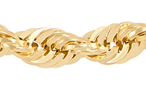Frankie & Zoe 3.85mm Rope Chain Bracelet In Gold