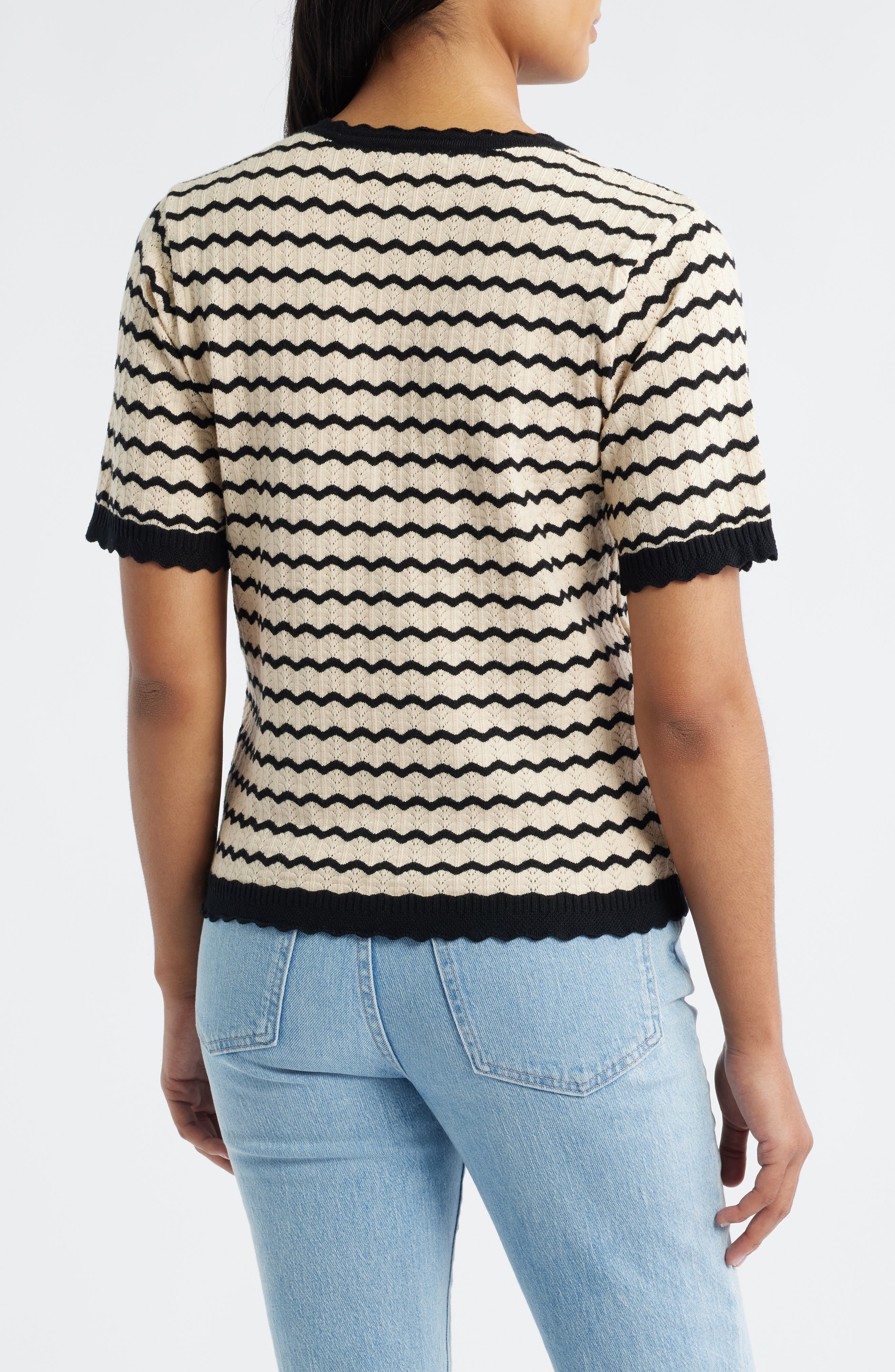 Stripe Knit Top - image 2