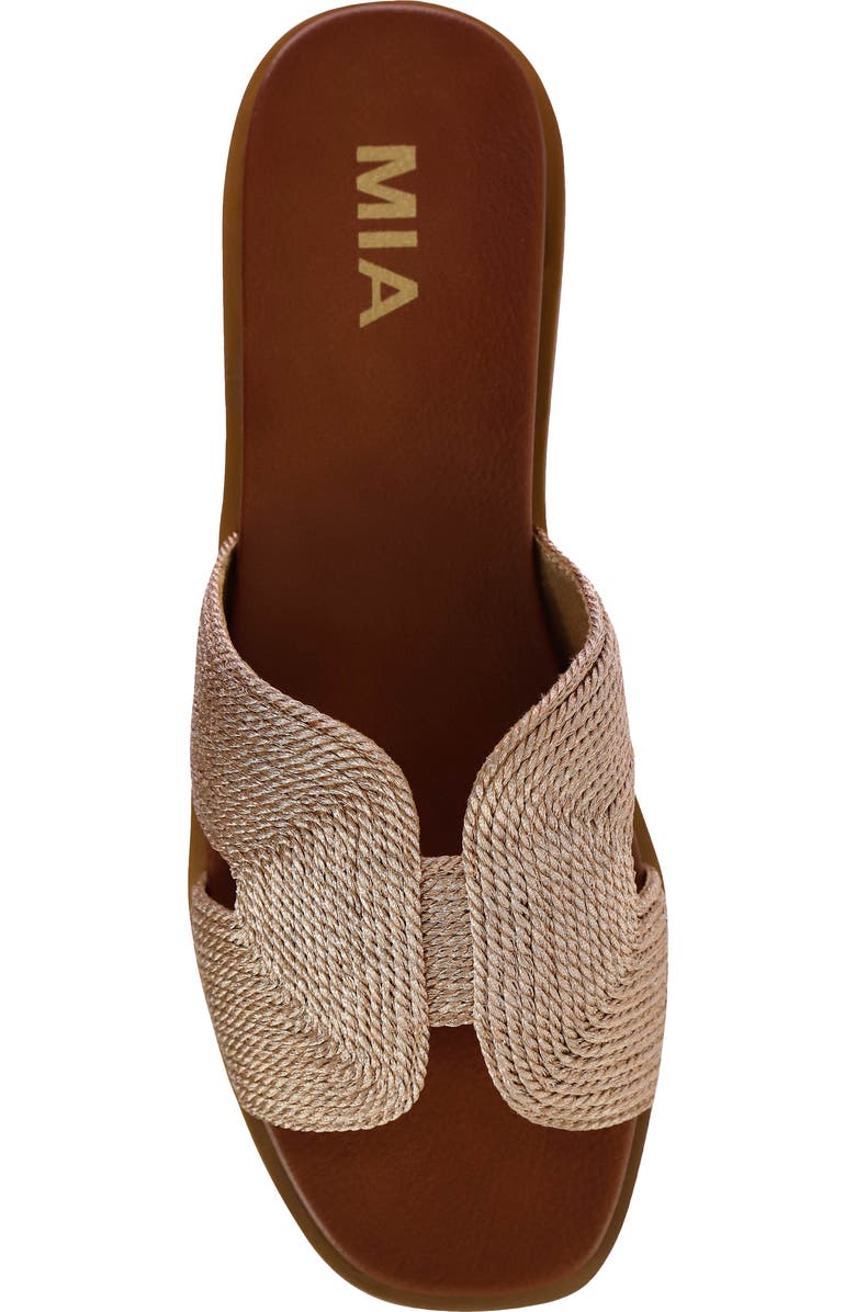 MIA Slide Sandal, Alternate, color, Soft Gold