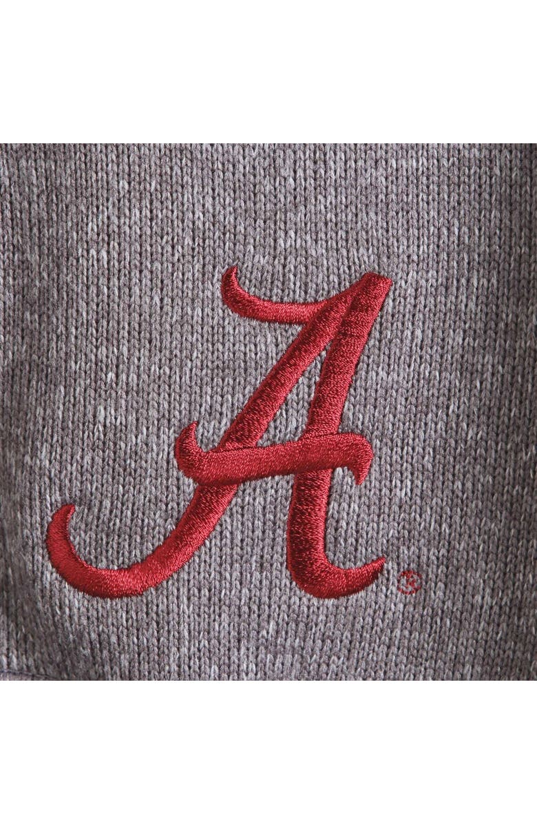 ANTIGUA Men's Antigua Charcoal Alabama Crimson Tide Fortune Half-Zip Sweatshirt, Alternate, color, 
