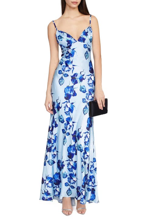 Floral Print Cami Slip Gown