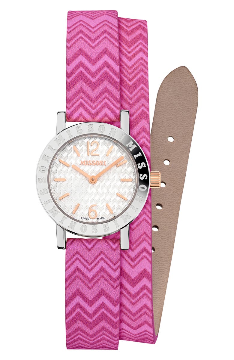 Missoni Estate Interchangable Strap Watch Set, 27mm, Alternate, color, Stainless Steel