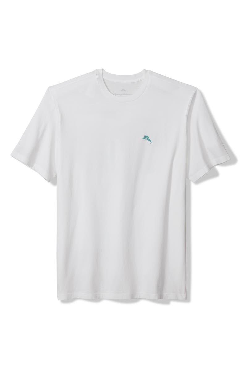 Tommy Bahama Down by the Ray Cotton Graphic T-Shirt, Main, color, White