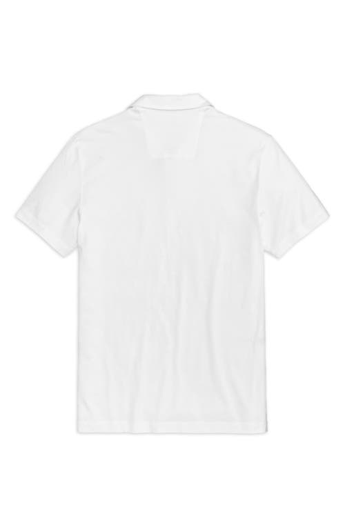 Mack Weldon Pima Cotton T-shirt Polo In Gold