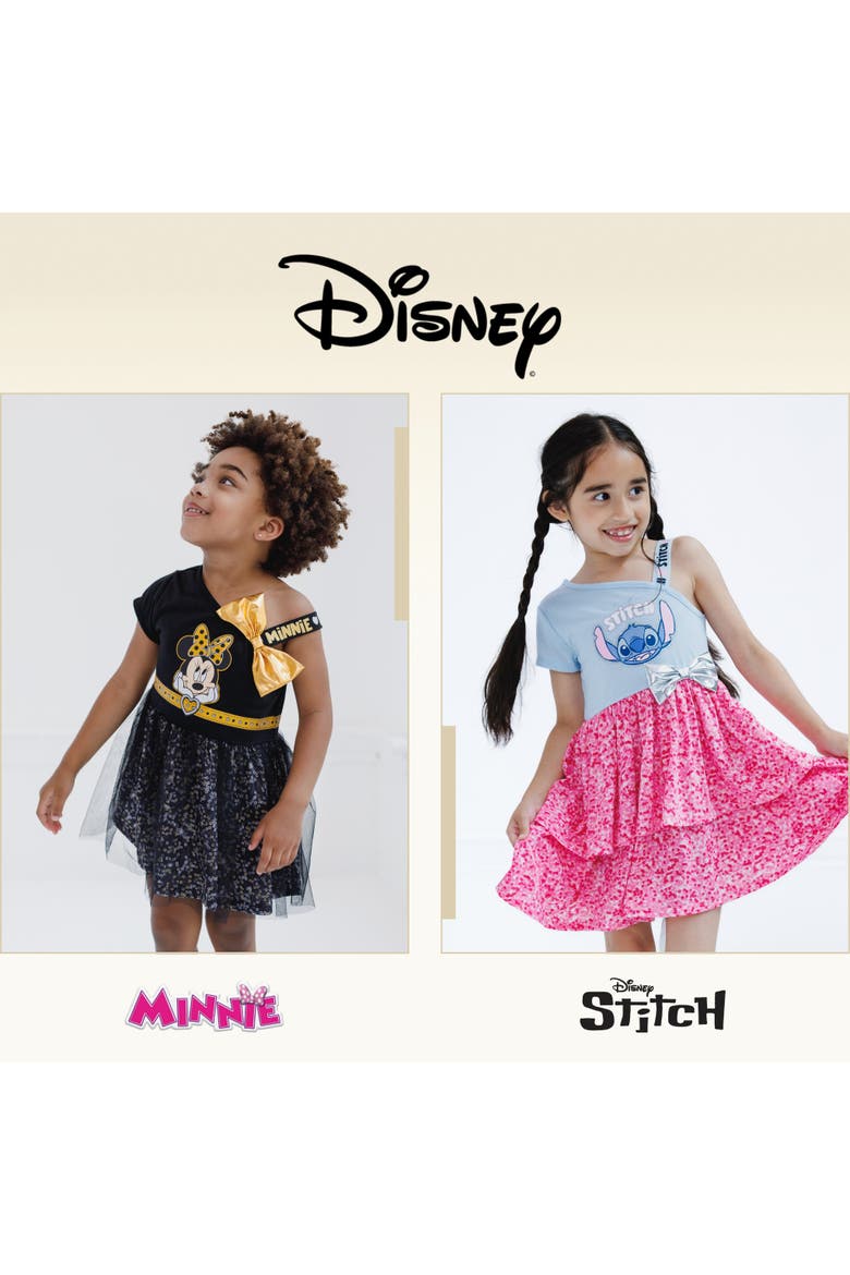Minnie Mouse Glitter Dress, Alternate, color, Minnie Black Gold