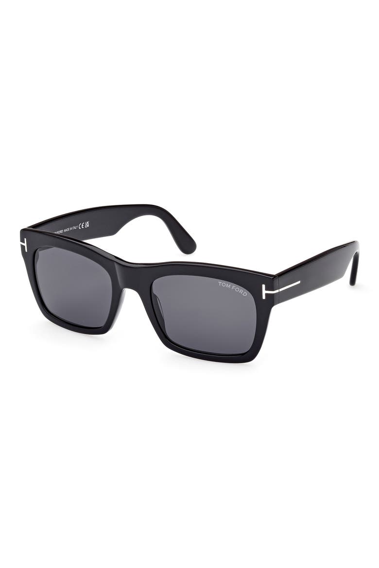 Nico 56mm Square Sunglasses, Alternate, color, SBLK/SMK