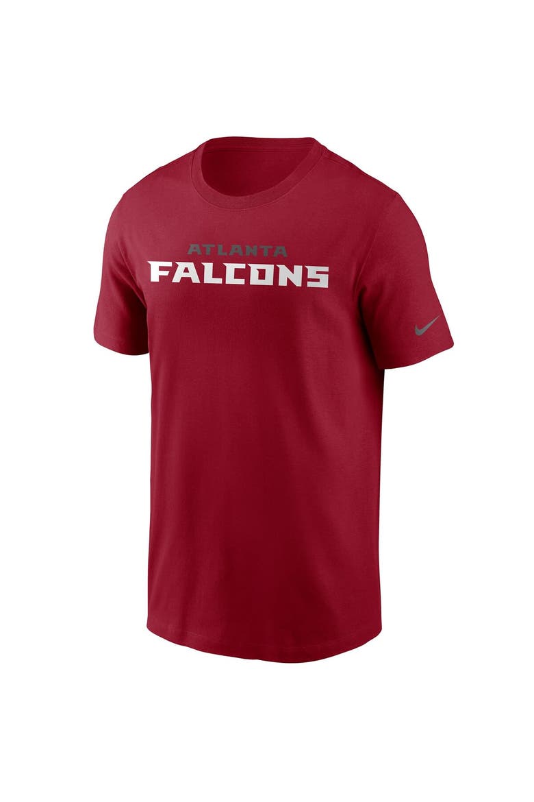 Men's Nike Red Atlanta Falcons Team Wordmark T-Shirt, Alternate, color, Red