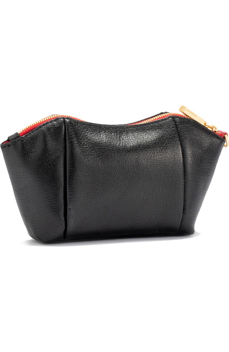 HAMMITT Paul Leather Clutch, Alternate, color, Black/ Brushed Gold