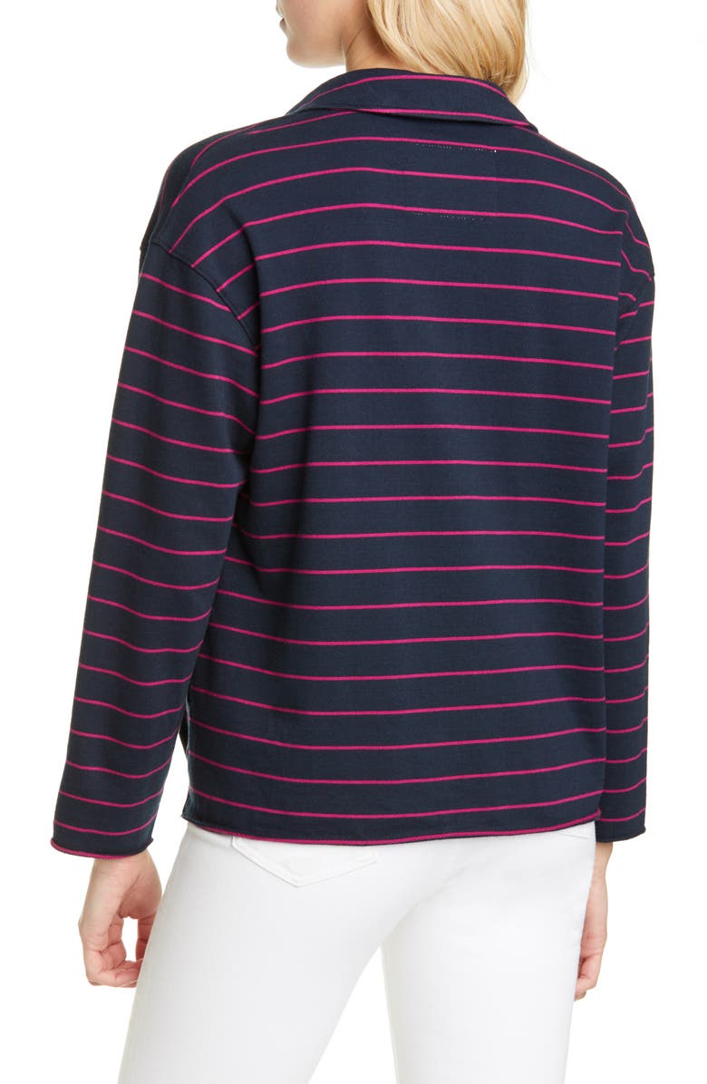 Frank & Eileen Stripe V-Neck Top, Alternate, color, 