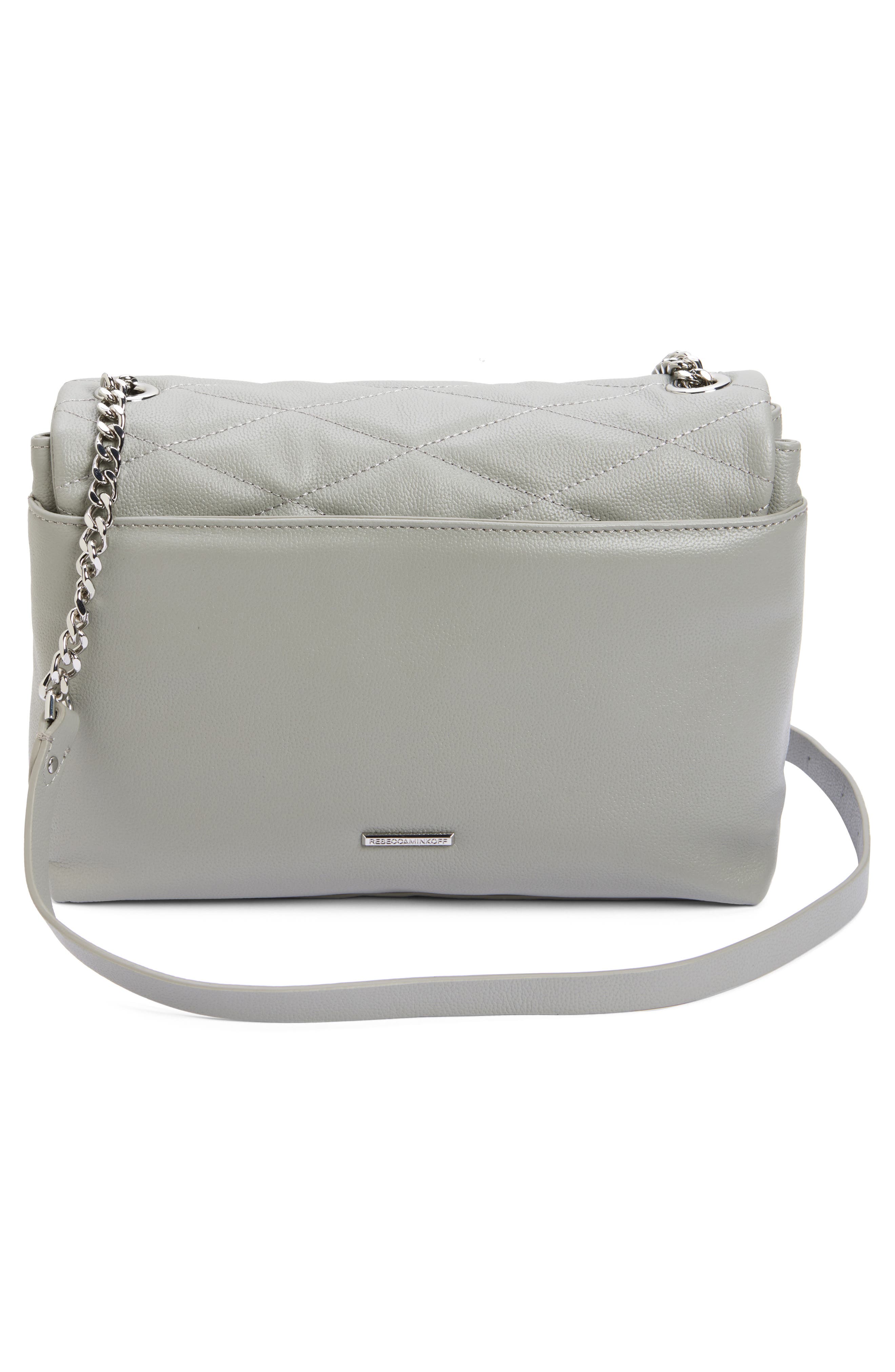 Rebecca Minkoff Edie Quilted Leather Convertible Crossbody Bag, Alternate, color, 
