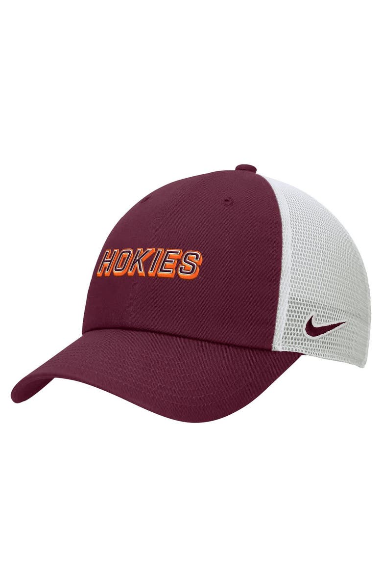 Nike Men's Nike Maroon Virginia Tech Hokies On-Field Club Adjustable Trucker Hat, Main, color, Maroon