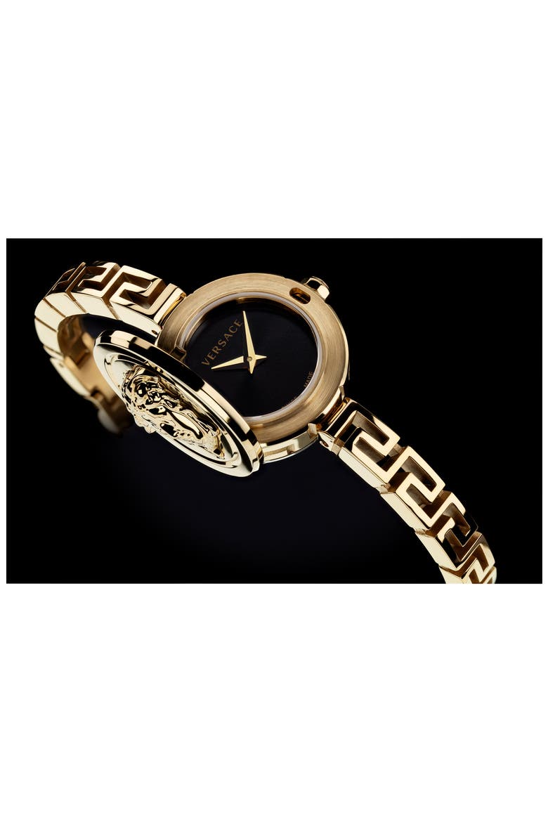 Medusa Secret Bracelet Watch, 25mm, Alternate, color, GOLD