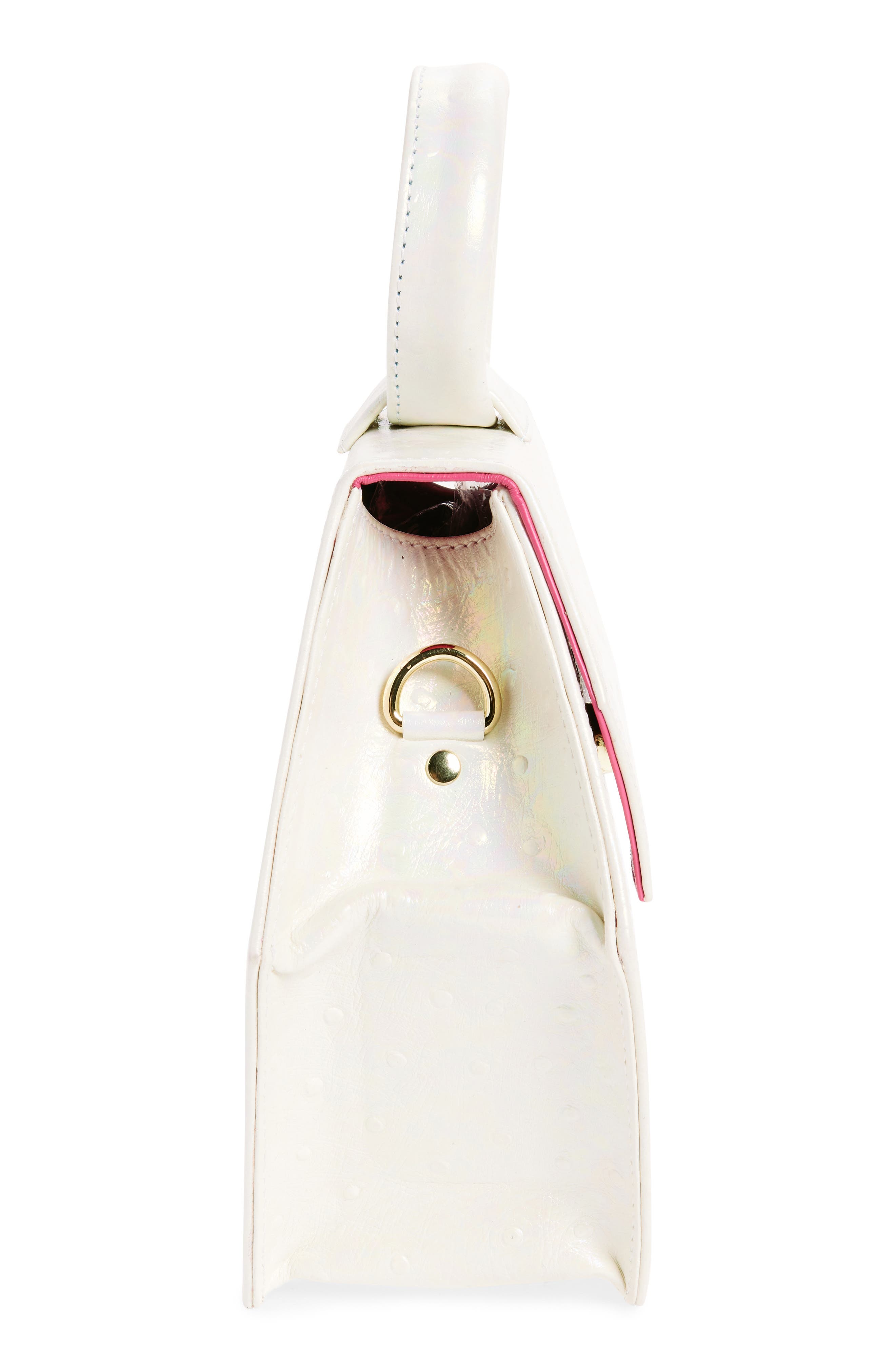 Anima Iris Baby Zuri Embossed Leather Handbag, Alternate, color, 