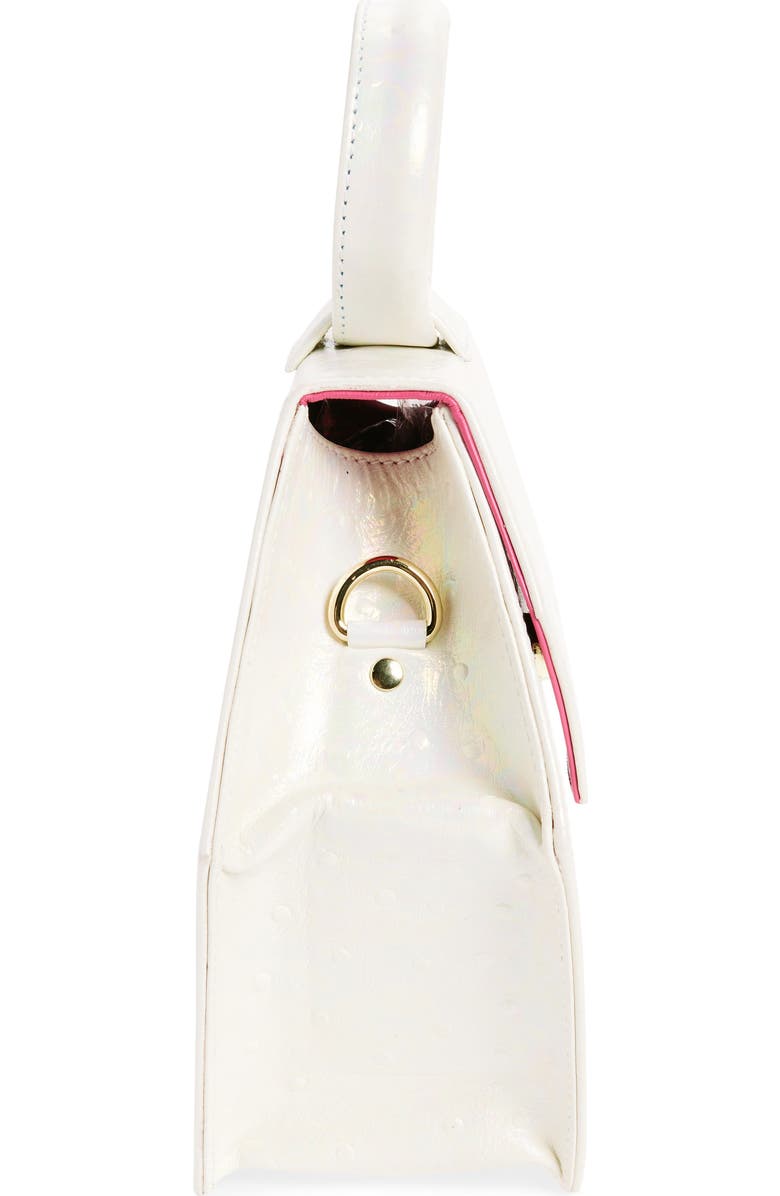 Anima Iris Baby Zuri Embossed Leather Handbag, Alternate, color,