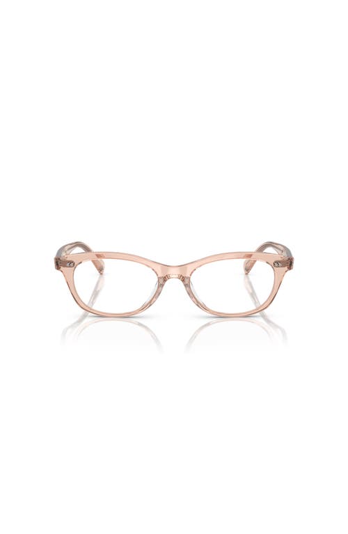 Oliver Peoples 51mm Square Optical Glasses In Brown