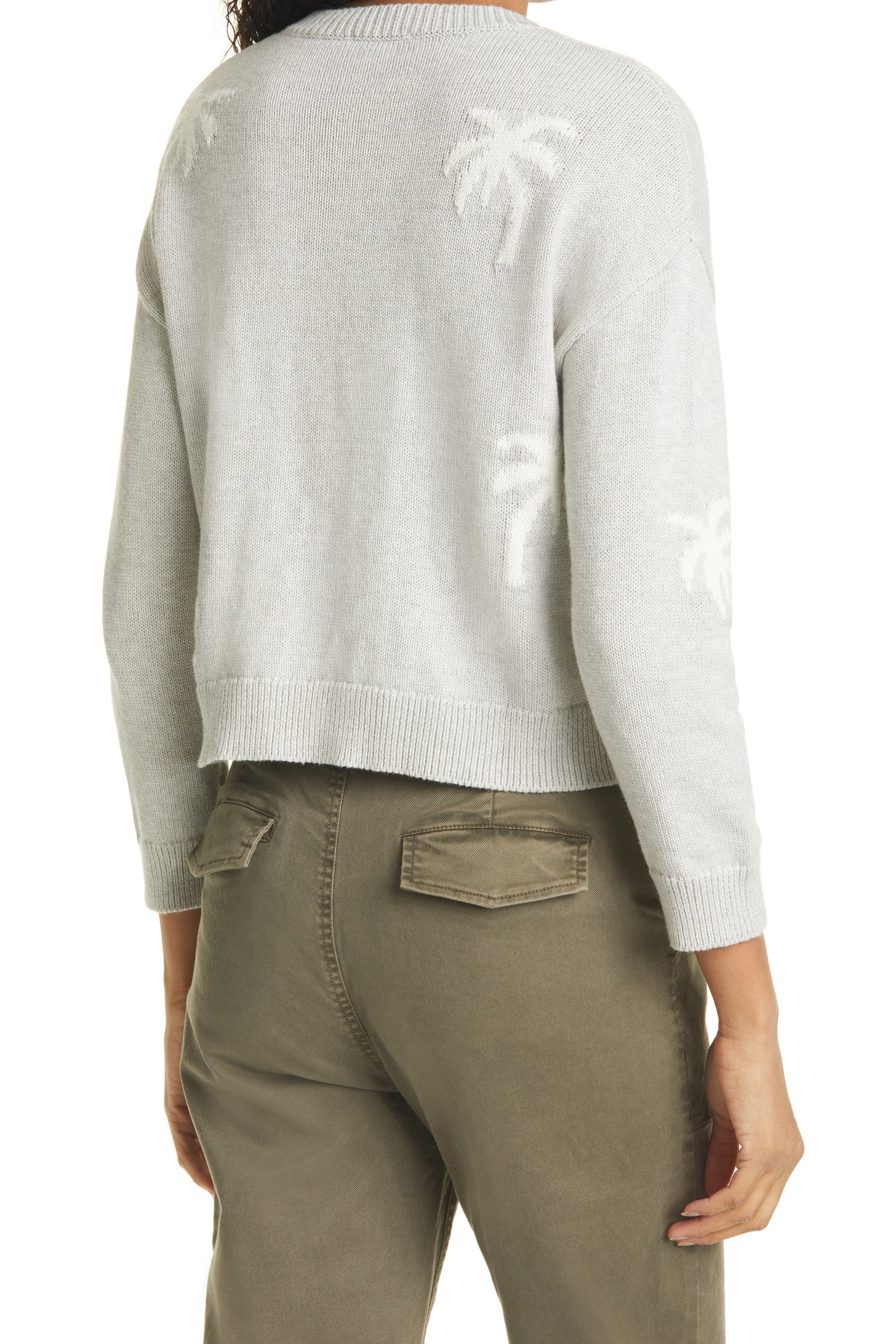 Tree On Rails Rails Perci Palm Trees Crewneck Sweater (Women) | Nordstrom