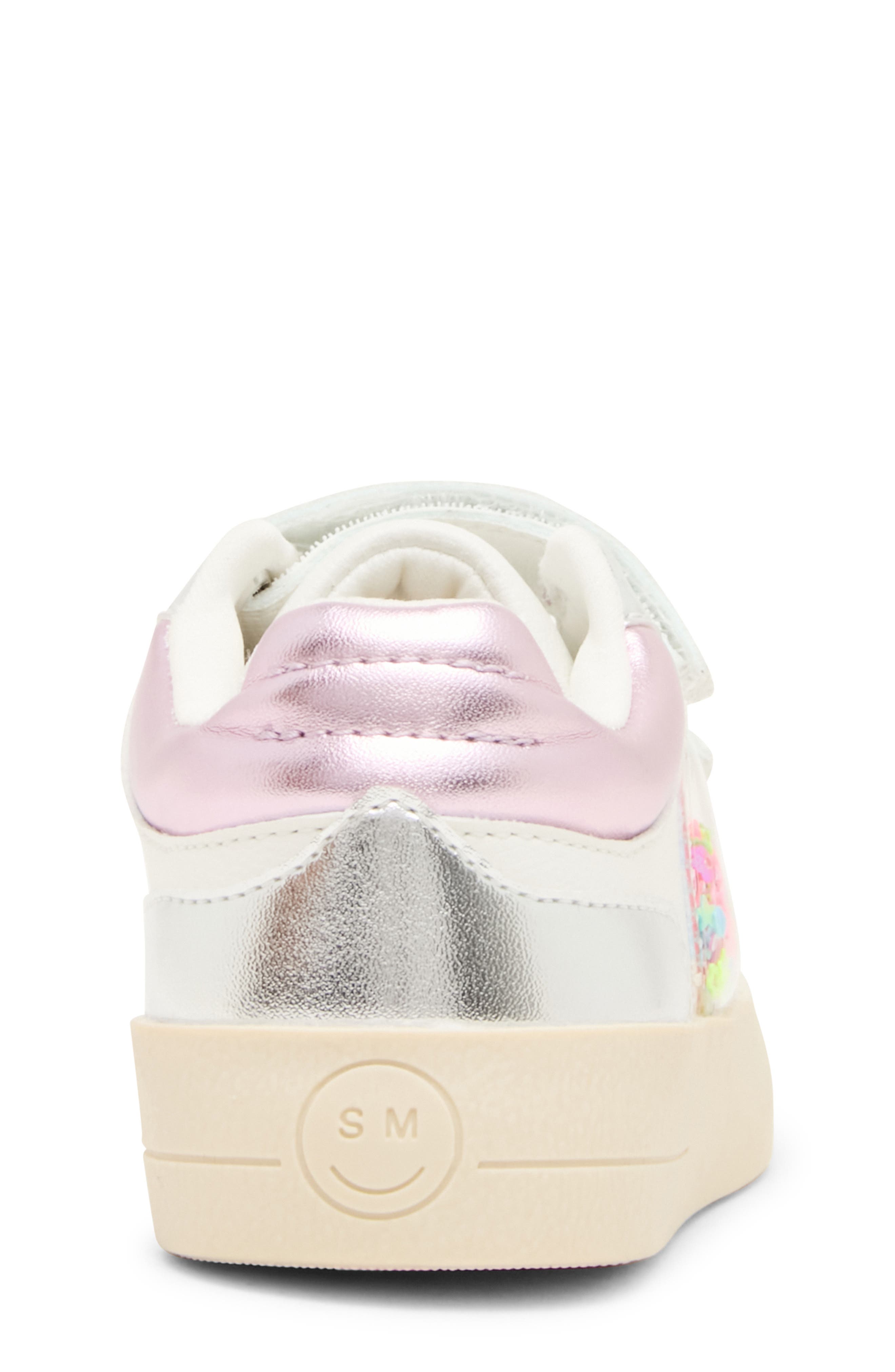 Kids' Treeta Sneaker, Alternate, color, WHITE/ SILVER