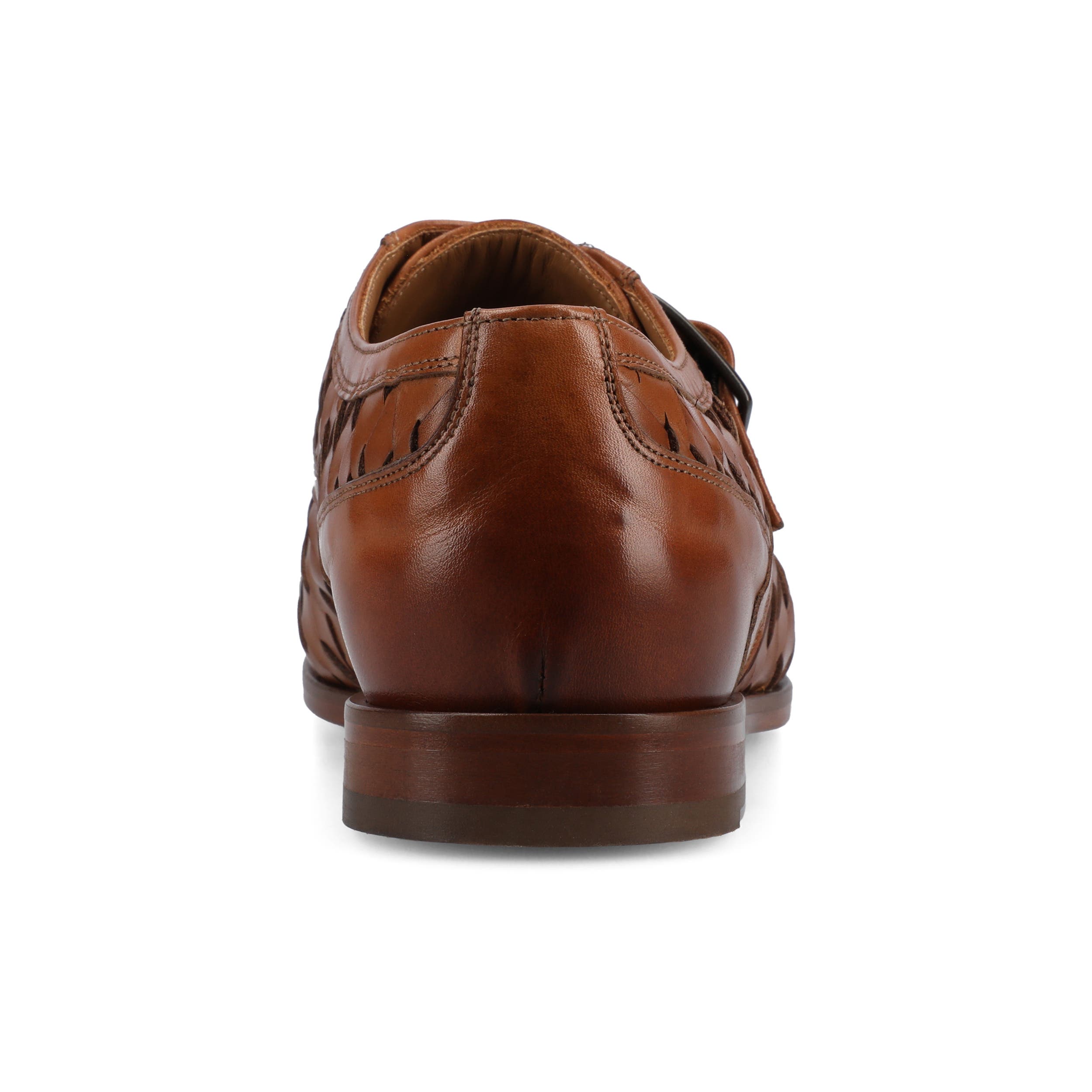 TAFT Men's Jack Monk Strap Dress Shoe, Alternate, color, Brown Woven