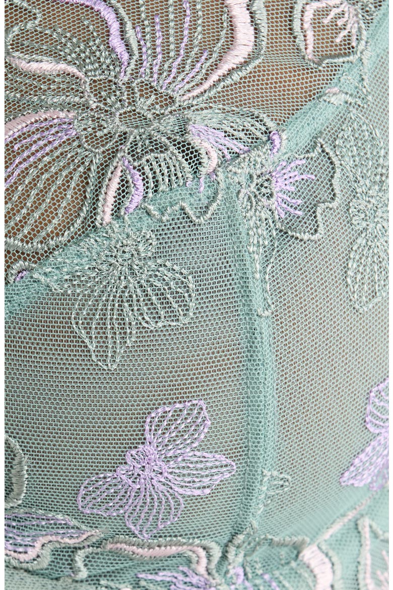 Lauren Embroidered Underwire Bra, Alternate, color, SILT GREEN