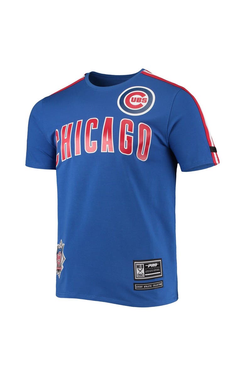PRO STANDARD Men's Pro Standard Royal/ Chicago Cubs Taping T-Shirt, Alternate, color, 